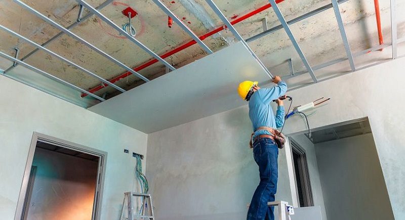 Distance between installing lights in a false ceiling