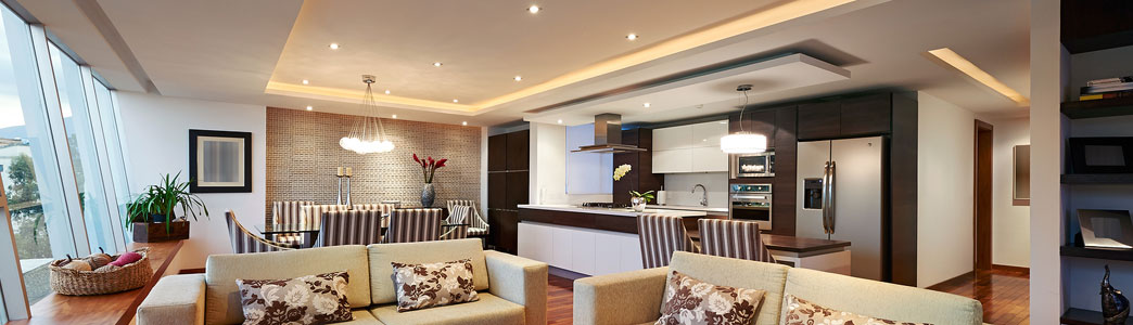 Distance between installing lights in a false ceiling